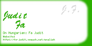 judit fa business card